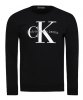 Bluza Calvin Klein męska czarna duże logo bawełniana
